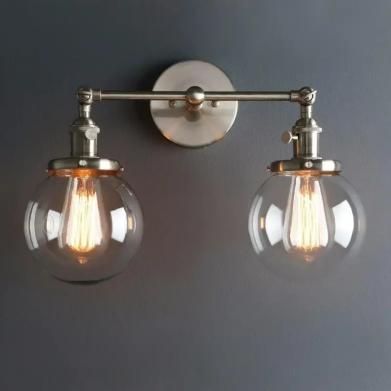 Homeko Bulb Radley Glass Globe Wall Sconce