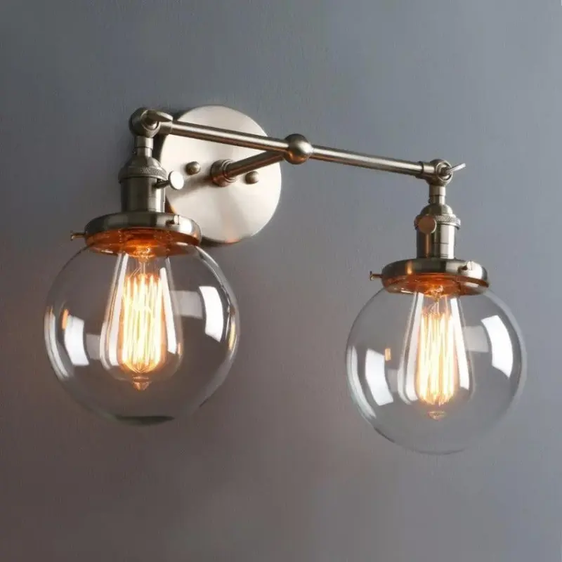 Homeko Bulb Radley Glass Globe Wall Sconce