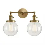 Homeko Bulb Radley Glass Globe Wall Sconce
