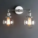 Homeko Bulb Radley Glass Globe Wall Sconce