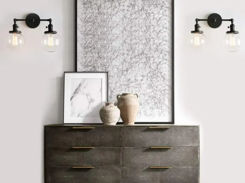 Homeko Bulb Radley Glass Globe Wall Sconce