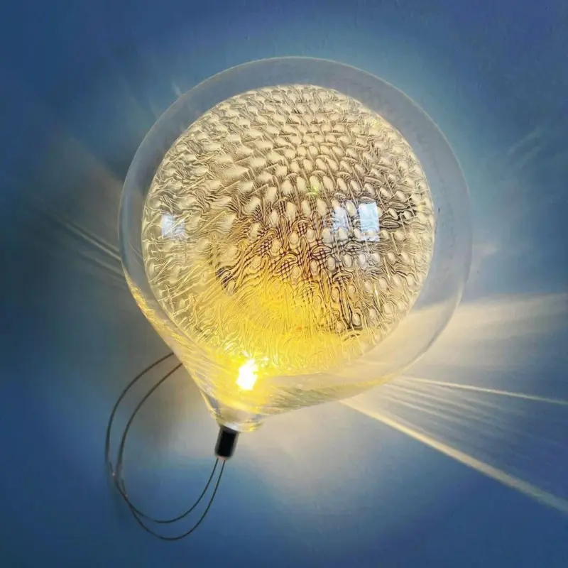 Homeko Clear Glass Wall Lamp