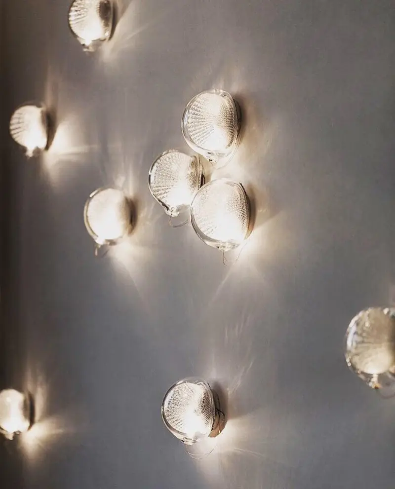 Homeko Clear Glass Wall Lamp