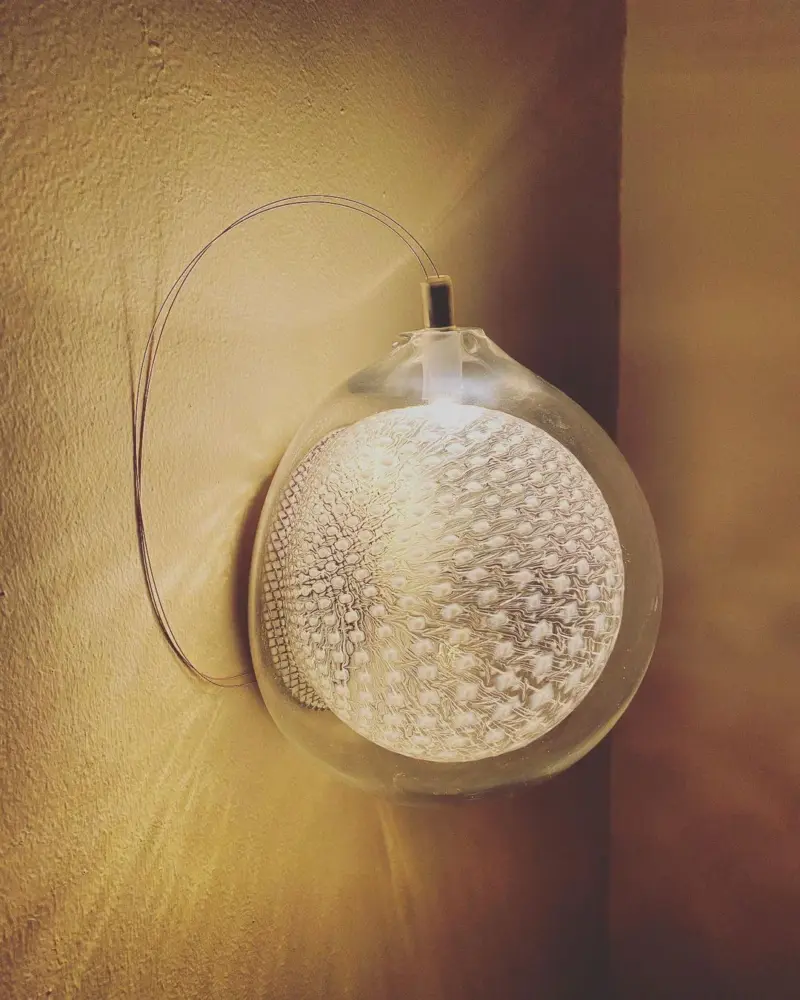 Homeko Clear Glass Wall Lamp