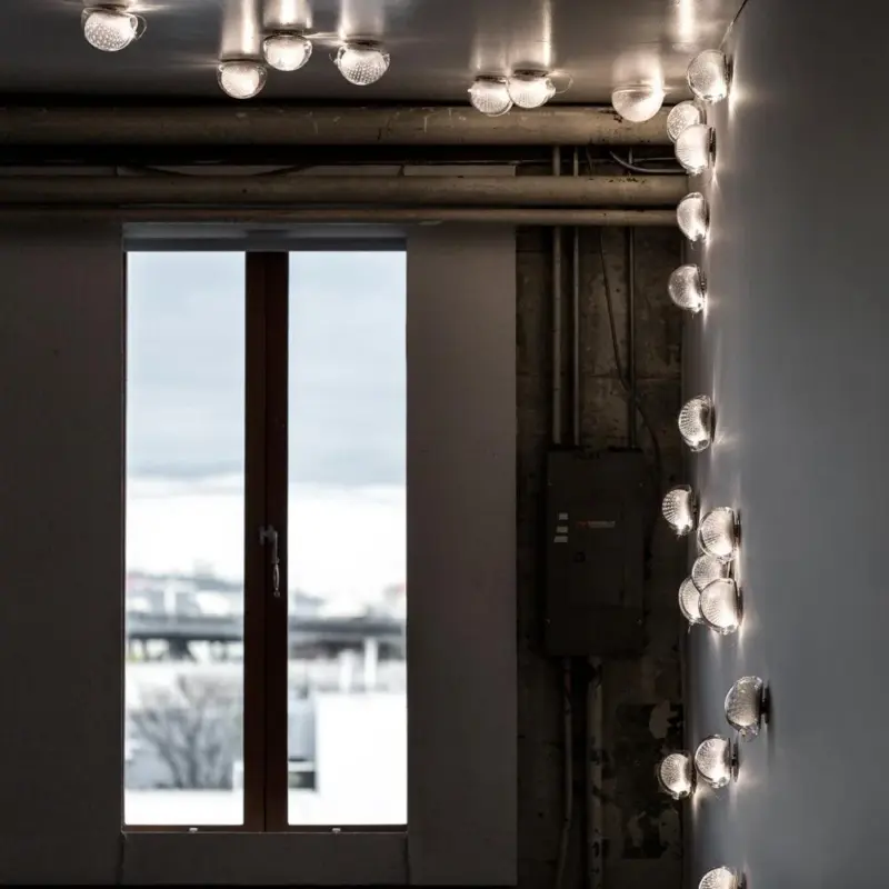 Homeko Clear Glass Wall Lamp