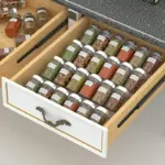 Homeko Tier Acrylic Spice Drawer Organizers