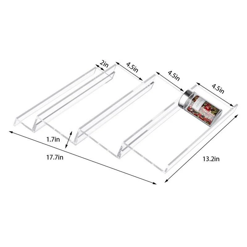 Homeko-Tier Acrylic Spice Drawer Organizers -