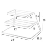 Homeko Tiered Plate Dish Rack and Organizer