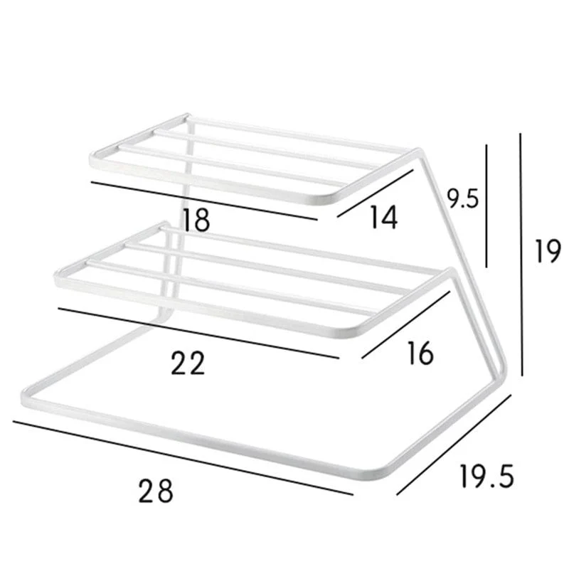 Homeko-Tiered Plate Dish Rack and Organizer -