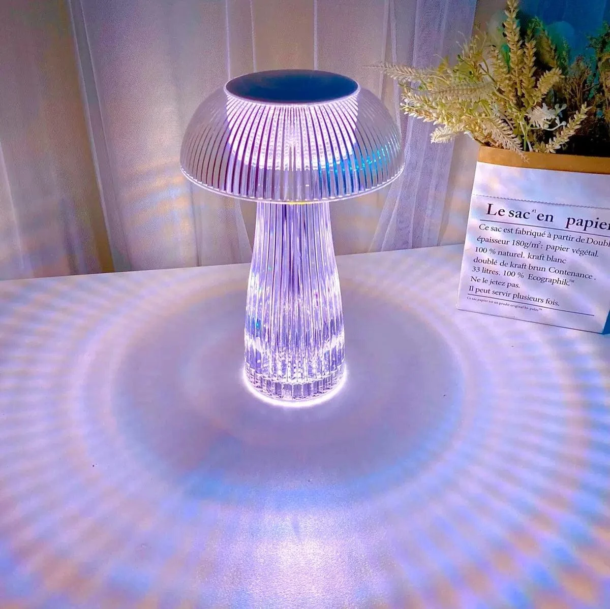 HomekoÂ® 16 Color LED Mushroom Table Lamp -