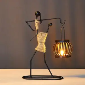 HomekoÂ® Metal Candle Holder Figurines