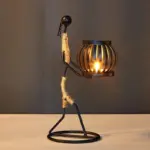 HomekoA Metal Candle Holder Figurines
