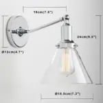 Homeko Contemporary Glass Wall Sconce
