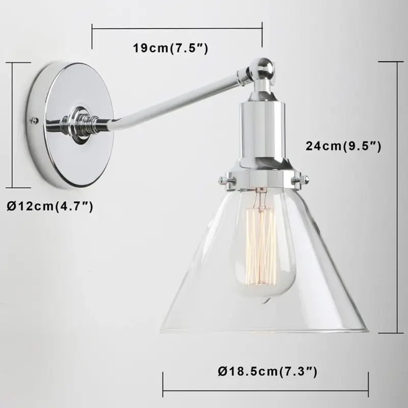 Homeko Contemporary Glass Wall Sconce