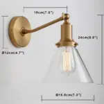Homeko Contemporary Glass Wall Sconce