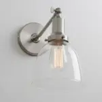 Homeko Contemporary Oval Glass Wall Sconce