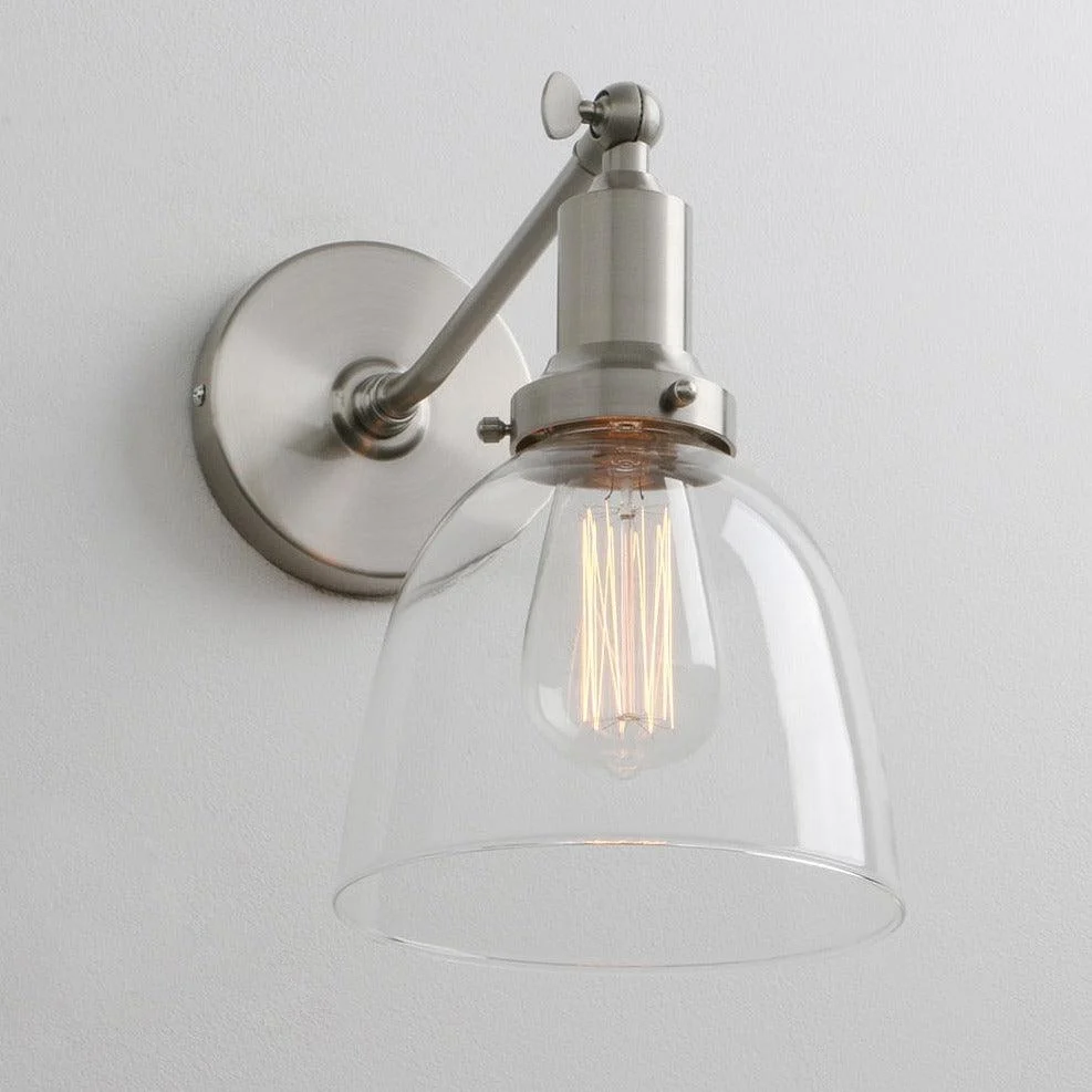 Homeko - Contemporary Oval Glass Wall Sconce -