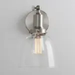 Homeko Contemporary Oval Glass Wall Sconce