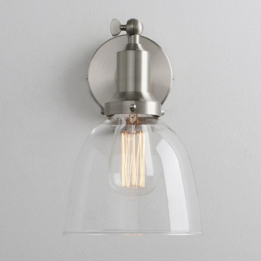 Homeko - Contemporary Oval Glass Wall Sconce -