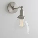 Homeko Contemporary Oval Glass Wall Sconce