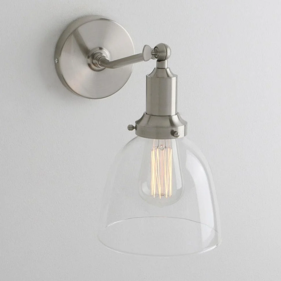 Homeko - Contemporary Oval Glass Wall Sconce -