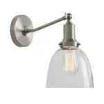 Homeko Contemporary Oval Glass Wall Sconce