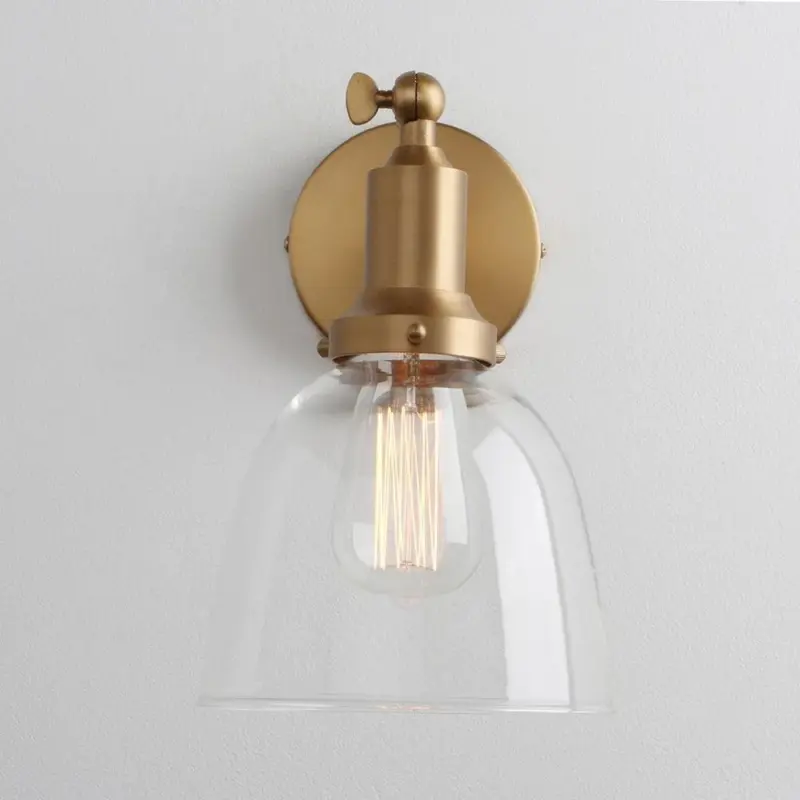 Homeko Contemporary Oval Glass Wall Sconce