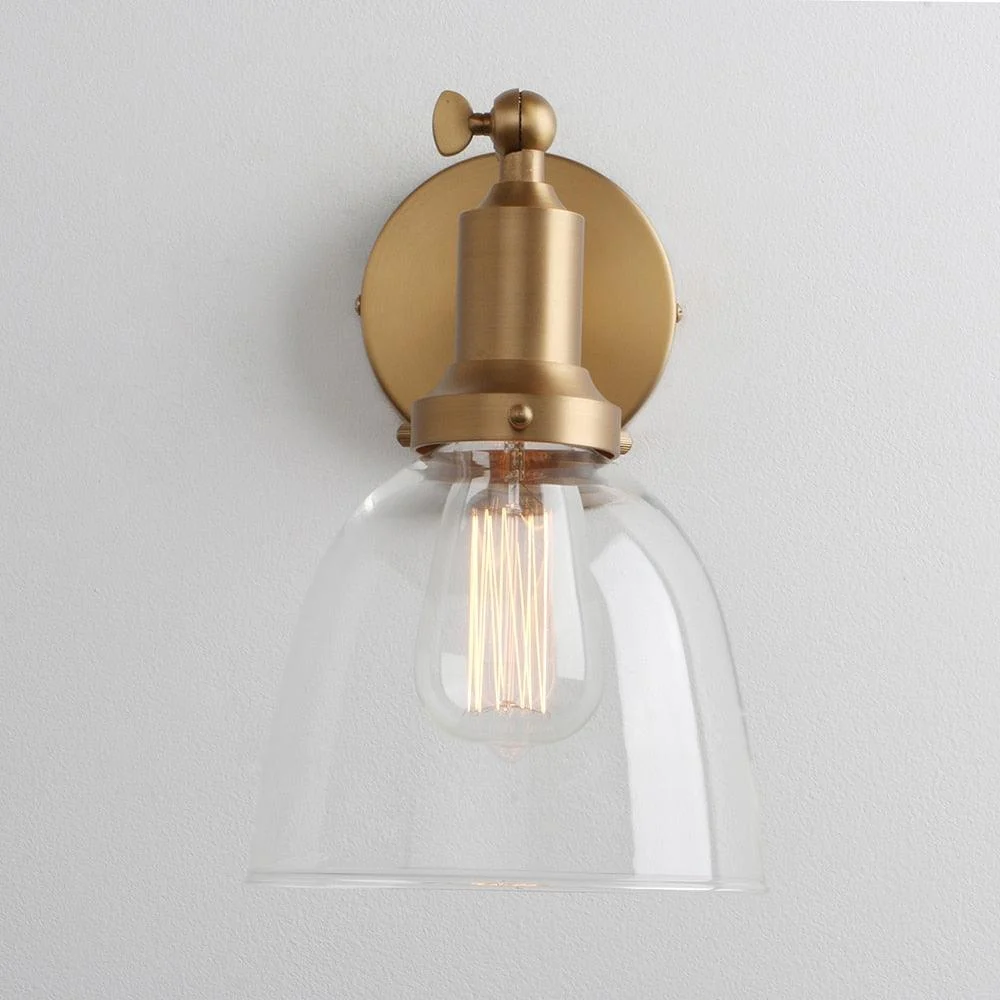 Homeko - Contemporary Oval Glass Wall Sconce -