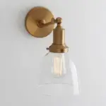 Homeko Contemporary Oval Glass Wall Sconce