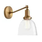 Homeko Contemporary Oval Glass Wall Sconce