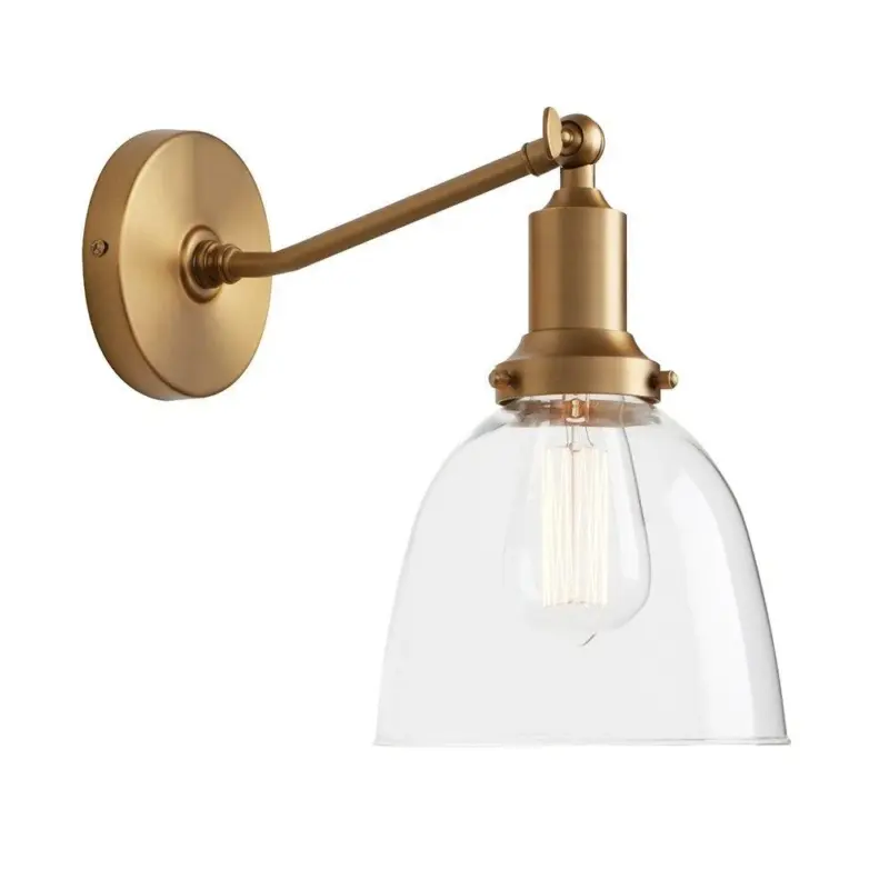 Homeko Contemporary Oval Glass Wall Sconce