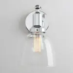 Homeko Contemporary Oval Glass Wall Sconce