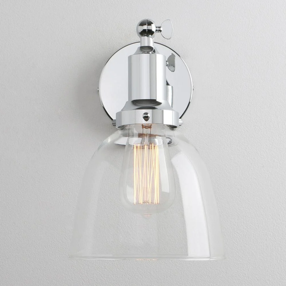 Homeko - Contemporary Oval Glass Wall Sconce -