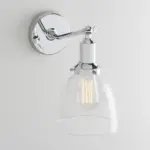 Homeko Contemporary Oval Glass Wall Sconce