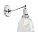 Homeko Contemporary Oval Glass Wall Sconce