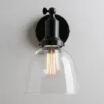Homeko Contemporary Oval Glass Wall Sconce