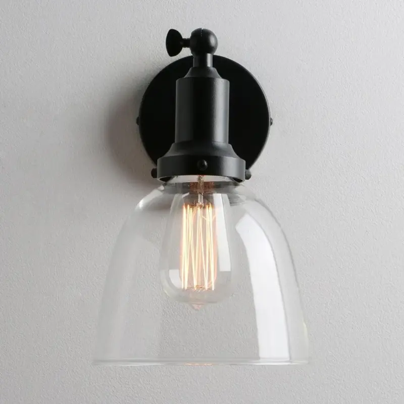 Homeko Contemporary Oval Glass Wall Sconce