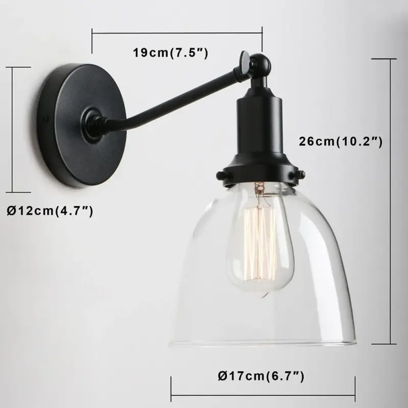 Homeko Contemporary Oval Glass Wall Sconce