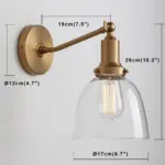 Homeko Contemporary Oval Glass Wall Sconce