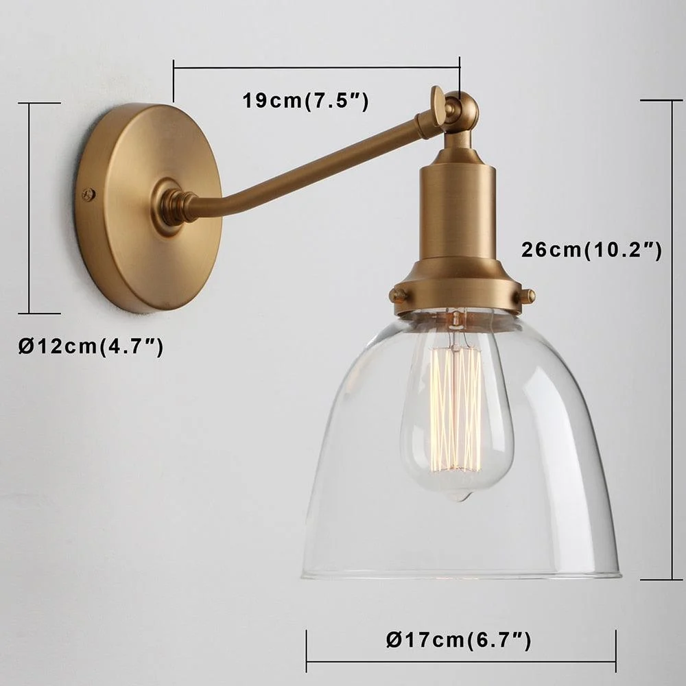 Homeko - Contemporary Oval Glass Wall Sconce -