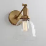 Homeko Contemporary Oval Glass Wall Sconce