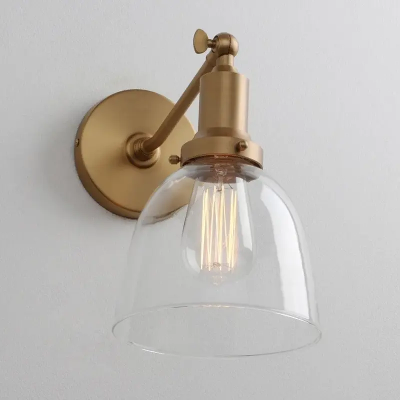 Homeko Contemporary Oval Glass Wall Sconce