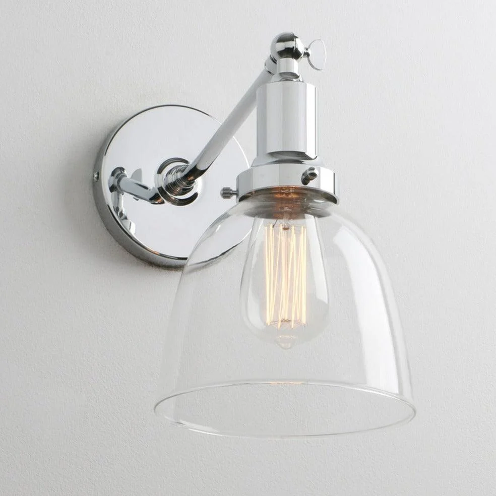 Homeko - Contemporary Oval Glass Wall Sconce -