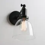 Homeko Contemporary Oval Glass Wall Sconce