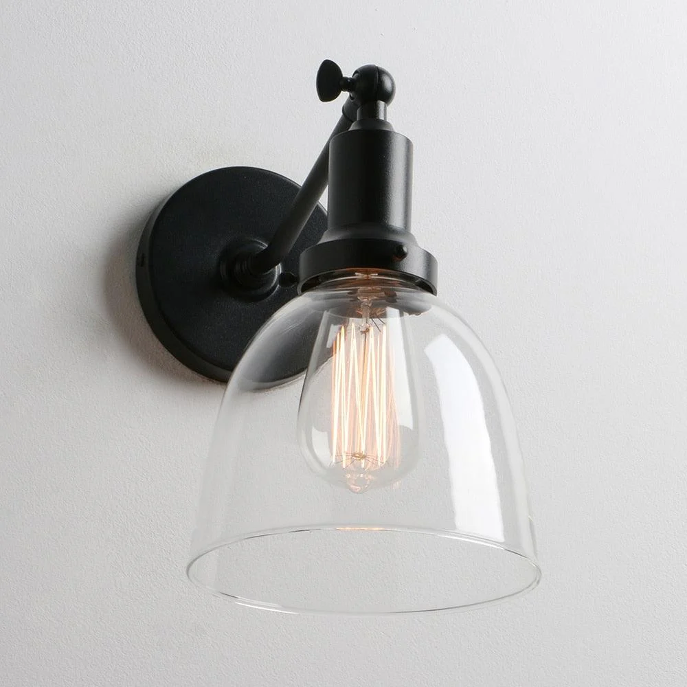 Homeko - Contemporary Oval Glass Wall Sconce -