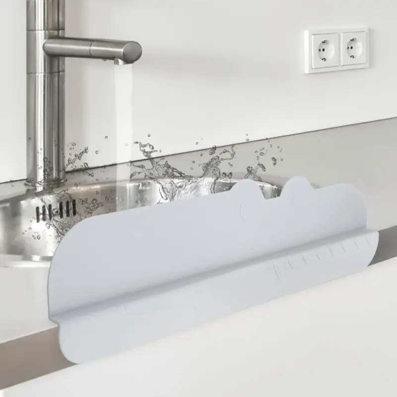 Homeko Elevate Your Kitchen with Kitchen Gadgets Splash Guard a Silicone Protection for Your Sink a Long lasting and Effective Sink Splash Guard Your Essential Kitchen Sink pro