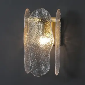 Homeko - Glass & Copper Contemporary Wall Sconce