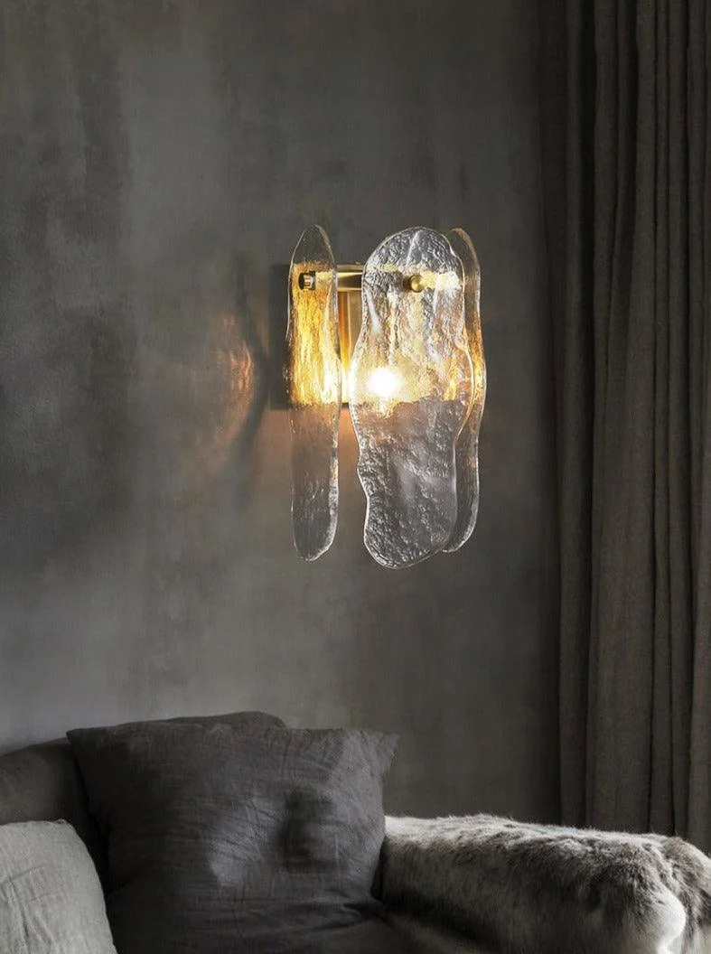 Homeko - Glass & Copper Contemporary Wall Sconce -