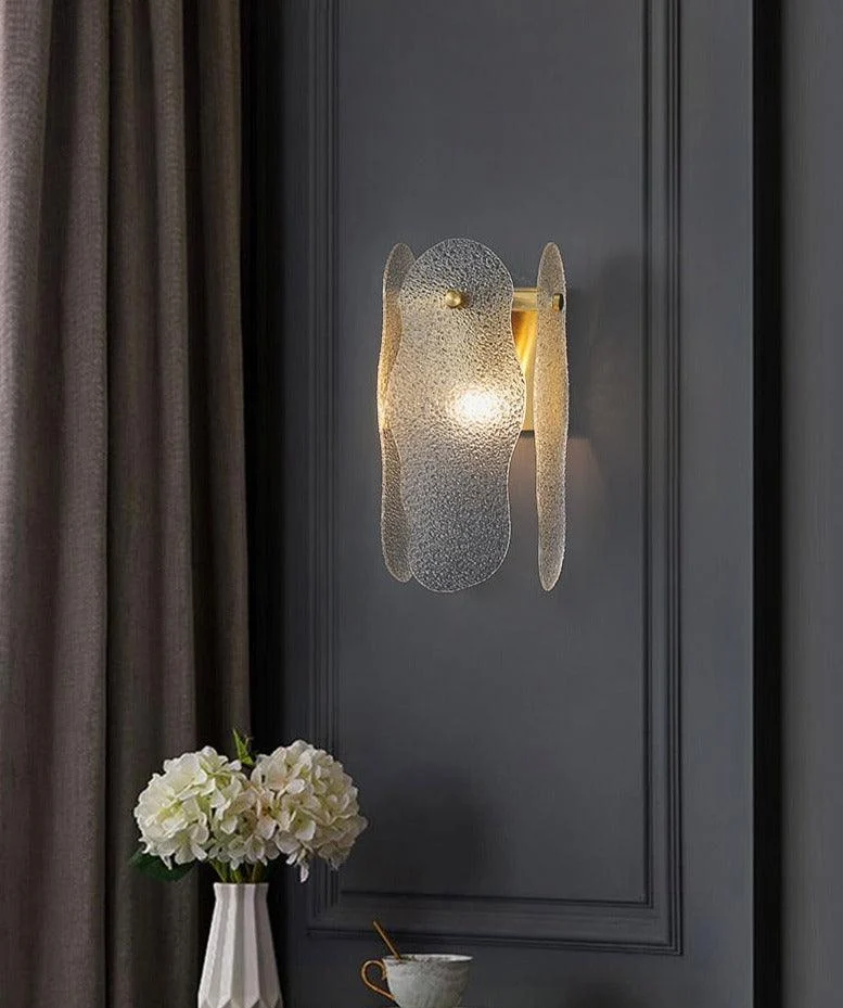 Homeko - Glass & Copper Contemporary Wall Sconce -