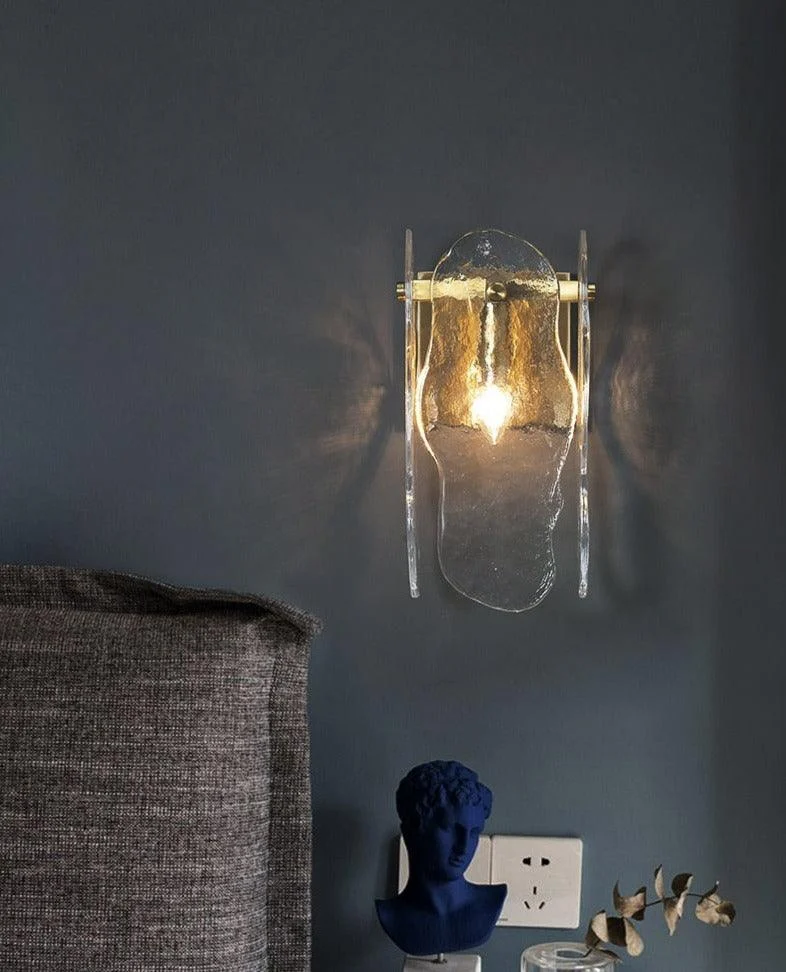 Homeko - Glass & Copper Contemporary Wall Sconce -